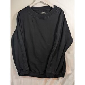 Represent British Made Crewneck Sweatshirt Black Cotton French Terry Mens Large